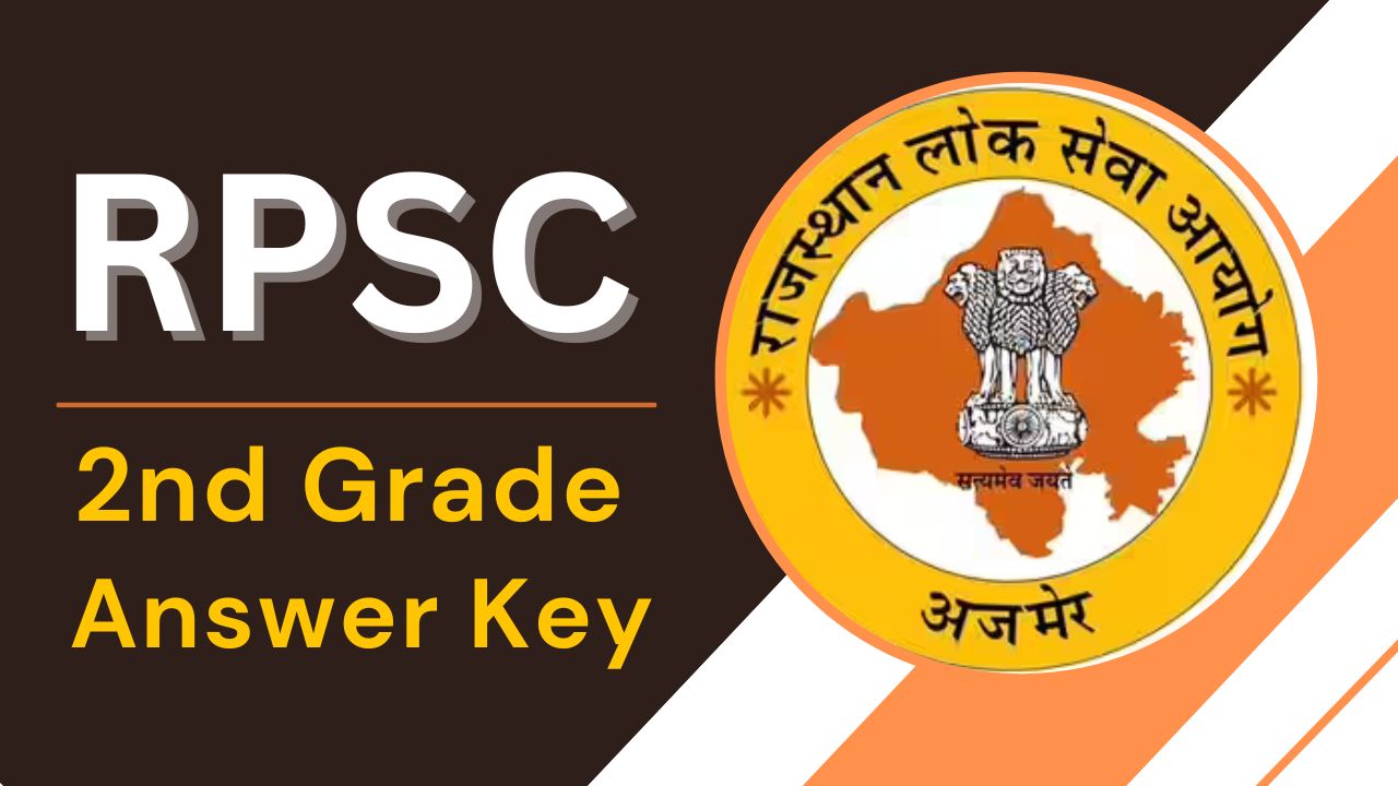 RPSC 2nd Grade Answer Key 2025